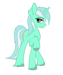 Size: 3833x4515 | Tagged: safe, artist:strachattack, lyra heartstrings, absurd resolution, fluffy, simple background, solo, transparent background, unshorn fetlocks, vector