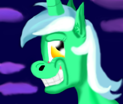 Size: 500x424 | Tagged: safe, artist:eratosthenes-fan1, lyra heartstrings, pony, unicorn, female, horn, mare, smug, solo