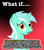 Size: 576x648 | Tagged: safe, lyra heartstrings, pony, unicorn, equestria girls, rainbow rocks, conspiracy lyra, exploitable meme, female, green coat, horn, looking at you, mare, meme, open mouth, silly, simple background, solo, text, two toned mane