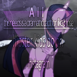 Size: 515x515 | Tagged: safe, derpibooru import, edit, screencap, twilight sparkle, twilight sparkle (alicorn), alicorn, pony, the cutie map, female, image macro, mare, meme