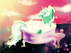 Size: 1280x960 | Tagged: safe, artist:aimihanibal, lyra heartstrings, 30 minute art challenge, 30minhentai, bathtime, solo