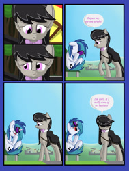 Size: 2500x3300 | Tagged: safe, artist:silvathebrony, dj pon-3, octavia melody, vinyl scratch, earth pony, pony, comic