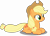 Size: 5000x3569 | Tagged: safe, artist:dashiesparkle, applejack, earth pony, pony, look before you sleep, .svg available, absurd resolution, ponyscape, prone, simple background, solo, transparent background, vector