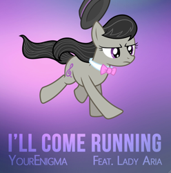 Size: 692x698 | Tagged: safe, artist:krazythefox, octavia melody, earth pony, pony, album cover, hat, solo