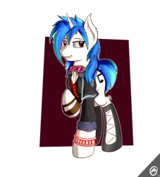 Size: 852x938 | Tagged: safe, artist:capseys, dj pon-3, vinyl scratch, pony, unicorn, female, horn, mare, solo