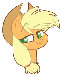 Size: 800x1000 | Tagged: safe, artist:birb-o-fluff, applejack, earth pony, pony, bust, colored pupils, cute, head only, heart eyes, jackabetes, portrait, simple background, solo, transparent background, wingding eyes