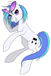 Size: 559x833 | Tagged: safe, artist:stalkerpony, dj pon-3, vinyl scratch, pony, unicorn, female, horn, mare, solo