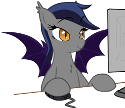 Size: 5333x4635 | Tagged: safe, artist:reiduran, artist:zee66, oc, oc only, oc:echo, bat pony, pony, absurd resolution, simple background, solo, transparent background, vector