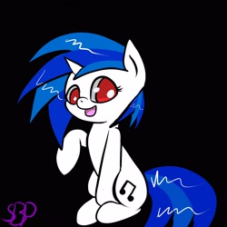 Size: 3000x3000 | Tagged: safe, artist:nimitea, artist:screwballthepirate, dj pon-3, vinyl scratch, pony, unicorn, nanners, solo