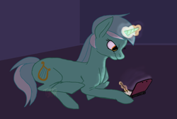 Size: 1173x789 | Tagged: safe, artist:allison514c, lyra heartstrings, pony, unicorn, 3ds, female, horn, mare, solo