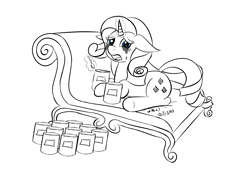 Size: 3388x2324 | Tagged: safe, artist:wapamario63, rarity, pony, unicorn, comfort eating, crying, eating, fainting couch, female, food, ice cream, mare, marshmelodrama, solo, spoon