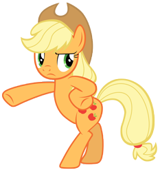 Size: 7000x7500 | Tagged: safe, artist:tardifice, applejack, earth pony, pony, applejack's "day" off, absurd resolution, bipedal, cowboy hat, hat, photoshop, rearing, simple background, solo, stetson, transparent background, vector