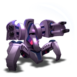 Size: 2048x2048 | Tagged: safe, artist:oddwarg, derpibooru import, twilight sparkle, armor, crossover, eyes, immortal (starcraft 2), protoss, pun, science fiction, simple background, solo, starcraft, starcraft 2, transparent background, video game, visual pun, weapon