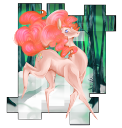 Size: 2815x2960 | Tagged: safe, artist:thydrawcat, pinkie pie, earth pony, pony, high res, hoers, pointy legs, solo