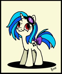 Size: 496x594 | Tagged: safe, artist:kiguren, dj pon-3, vinyl scratch, pony, unicorn, g3.5, solo