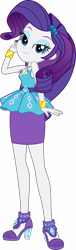 Size: 5000x16445 | Tagged: safe, artist:sugar-loop, artist:twilirity, rarity, better together, equestria girls, absurd resolution, clothes, female, geode of shielding, lidded eyes, looking at you, magical geodes, pencil skirt, pose, simple background, smiling, solo, transparent background, vector