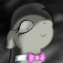 Size: 445x445 | Tagged: safe, artist:pandan009, edit, octavia melody, earth pony, pony, inverted mouth, rapeface, smiling, solo