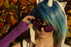 Size: 960x640 | Tagged: safe, artist:pyrotempertantrum, dj pon-3, vinyl scratch, human, cosplay, irl, irl human, photo, solo