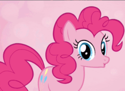 Size: 1486x1080 | Tagged: safe, edit, edited screencap, screencap, pinkie pie, pony, all bottled up, animated, best friends until the end of time, gif, loop, perfect loop, solo, speed up