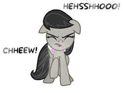 Size: 2048x1536 | Tagged: safe, artist:proponypal, octavia melody, earth pony, pony, fetish, in face, mucus, sneezing, sneezing fetish, snot, solo, spray