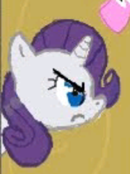Size: 206x276 | Tagged: safe, rarity, pony, unicorn, angry, female, solo