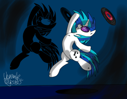 Size: 4000x3122 | Tagged: safe, artist:vegemiteguzzler, dj pon-3, vinyl scratch, pony, unicorn, female, horn, mare, solo