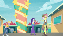 Size: 1920x1080 | Tagged: safe, artist:starman1999, rarity, vignette valencia, better together, equestria girls, rollercoaster of friendship