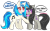 Size: 1280x783 | Tagged: safe, artist:audra-hime, dj pon-3, octavia melody, vinyl scratch, earth pony, pony, wingding eyes