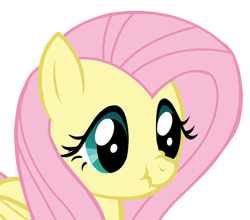 Size: 600x527 | Tagged: safe, artist:camtwosix, derpibooru exclusive, fluttershy, pegasus, pony, nose wrinkle, scrunchy face, simple background, solo, transparent background