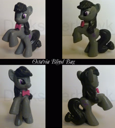 Size: 2640x2920 | Tagged: safe, artist:darksilverhawk, octavia melody, earth pony, pony, black mane, custom, female, gray coat, mare, solo, toy