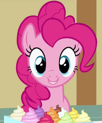 Size: 381x461 | Tagged: safe, screencap, pinkie pie, pony, a flurry of emotions, solo