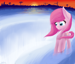 Size: 3500x3000 | Tagged: safe, artist:upsidedownpanda, pinkie pie, earth pony, pony, pinkamena diane pie, sad