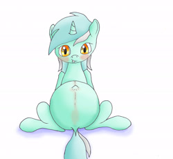 Size: 2492x2290 | Tagged: safe, artist:seenty, lyra heartstrings, pony, unicorn, belly, dock, looking at you, pregnant, solo