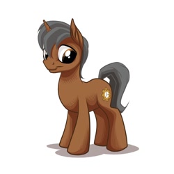 Size: 894x894 | Tagged: safe, artist:mysticalpha, oc, oc only, pony, unicorn, cog, pend ewelum, solo