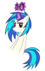 Size: 3182x5000 | Tagged: safe, artist:pikamander2, artist:studsandpierces, dj pon-3, vinyl scratch, pony, unicorn, female, glowing horn, horn, levitation, magic, mare, simple background, solo, sunglasses, telekinesis, transparent background, vector