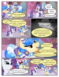 Size: 612x792 | Tagged: safe, artist:newbiespud, edit, edited screencap, screencap, rarity, sapphire shores, pony, unicorn, comic:friendship is dragons, clothes, comic, dialogue, eyes closed, female, hat, hoof shoes, lidded eyes, makeup, mare, raised hoof, screencap comic, top hat