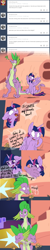 Size: 640x3196 | Tagged: safe, artist:aviantheatrics, derpibooru import, spike, twilight sparkle, twilight sparkle (alicorn), alicorn, dragon, pony, ask twilight and spike!, ask-twispike, comic, female, male, mare, older, older spike, shipping, straight, tumblr, twispike