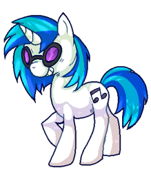 Size: 350x400 | Tagged: safe, artist:iexie, dj pon-3, vinyl scratch, pony, unicorn, female, horn, mare, solo