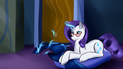 Size: 3840x2160 | Tagged: safe, artist:renarde-louve, rarity, pony, unicorn, female, horn, mare, white coat