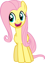 Size: 845x1180 | Tagged: safe, artist:ryplinn, fluttershy, pegasus, pony, may the best pet win, .svg available, faic, simple background, solo, transparent background, vector, vector trace