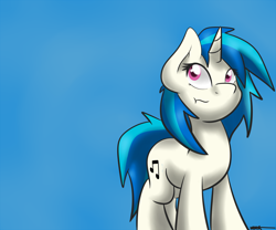 Size: 1800x1500 | Tagged: safe, artist:wiggabuysomeapples, dj pon-3, vinyl scratch, pony, unicorn, scrunchy face, simple background, solo