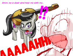 Size: 1320x1020 | Tagged: safe, artist:redanon, octavia melody, oc, oc:anon, earth pony, pony, cello, musical instrument