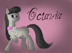 Size: 2337x1700 | Tagged: safe, artist:cristalshy, octavia melody, earth pony, pony, female, gradient background, mare, solo