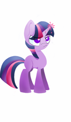 Size: 750x1280 | Tagged: safe, artist:neomaaura, derpibooru import, twilight sparkle, frustrated, solo, sparks