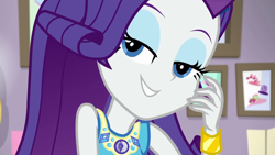 Size: 1920x1080 | Tagged: safe, screencap, rarity, better together, do it for the ponygram!, equestria girls, geode of shielding, magical geodes