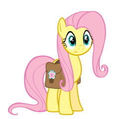 Size: 950x914 | Tagged: safe, artist:j-brony, fluttershy, pegasus, pony, putting your hoof down, .psd available, .zip file at source, female, mare, saddle bag, simple background, solo, trace, transparent background