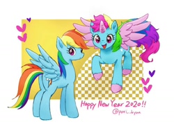 Size: 1500x1074 | Tagged: safe, artist:puri__kyua, derpibooru import, rainbow dash, alicorn, pegasus, pony, digital art