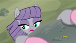 Size: 1920x1080 | Tagged: safe, screencap, maud pie, pinkie pie, pony, rock solid friendship, cliff, discovery family logo