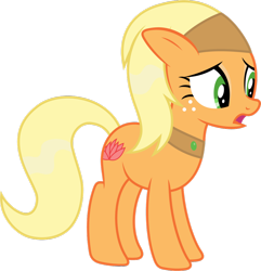 Size: 1024x1063 | Tagged: safe, artist:blah23z, color edit, edit, aloe, applejack, earth pony, pony, colored, recolor, solo