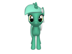 Size: 1200x900 | Tagged: safe, lyra heartstrings, pony, unicorn, 3d, background pony, female, looking at you, mare, ponylumen, solo